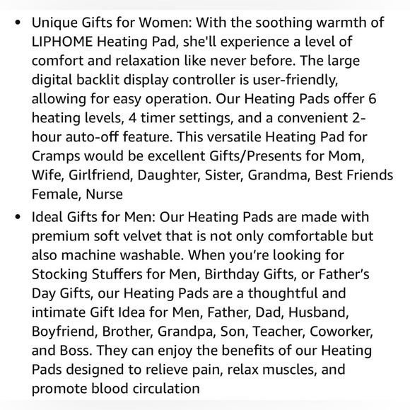 BRAND NEW! Heating Pad for Back, Neck and Shoulder Pain Relief - Picture 13 of 16